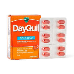 P&G Vicks DayQuil LiquiCaps, Multi-Symptom Respiratory, 24/pk