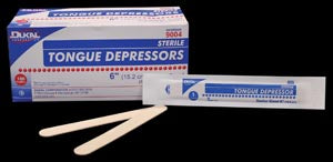 DUKAL Tongue Depressor, Junior, 5.5", Non-Sterile, 500 pc/bx, 10 bx/cs
