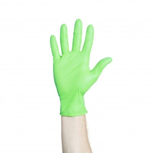 Halyard Flexaprene Green Gloves, Medium, Case of 2000