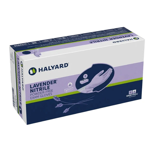Halyard Lavender Nitrile Gloves, Small, Case of 2500