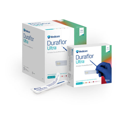 MEDICOM DURAFLOR ULTRA 5% SODIUM FLUORIDE WHITE VARNISH