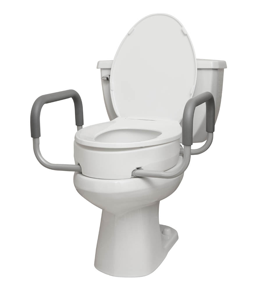 Rhythm Healthcare Bolt On Raised Toilet Seat with Arms, Various Options