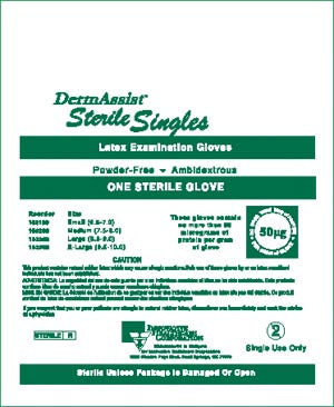 INNOVATIVE DERMASSIST POWDER-FREE STERILE LATEX EXAM GLOVES