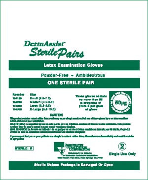 INNOVATIVE DERMASSIST POWDER-FREE STERILE LATEX EXAM GLOVES