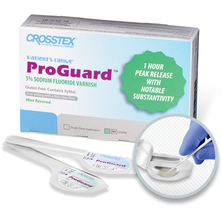 CROSSTEX PROGUARD 5% SODIUM FLUORIDE VARNISH 50 Single-Dose Applicators/bx, Various Flavors